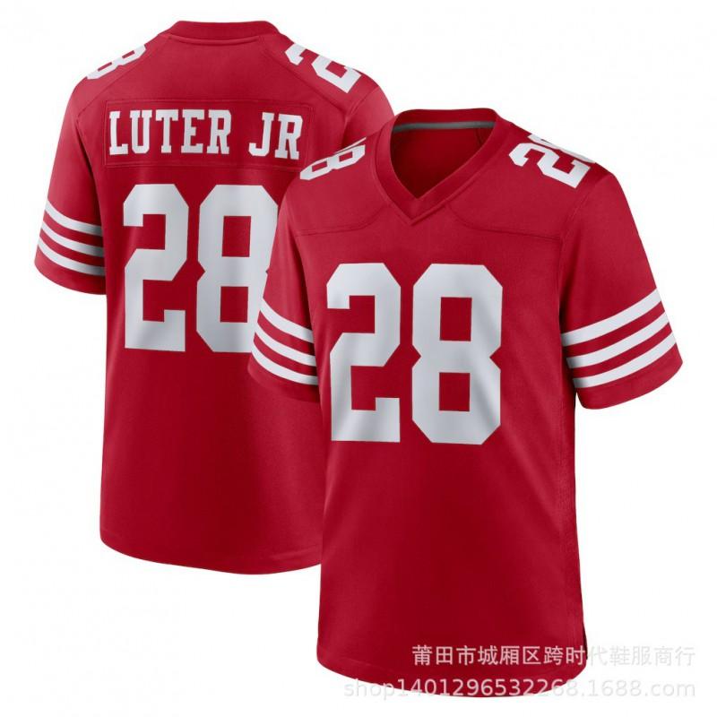 NFL 49ers Football Jersey 13 Purdy 97 Bosa Embroidered Team Sports Fan Apparel