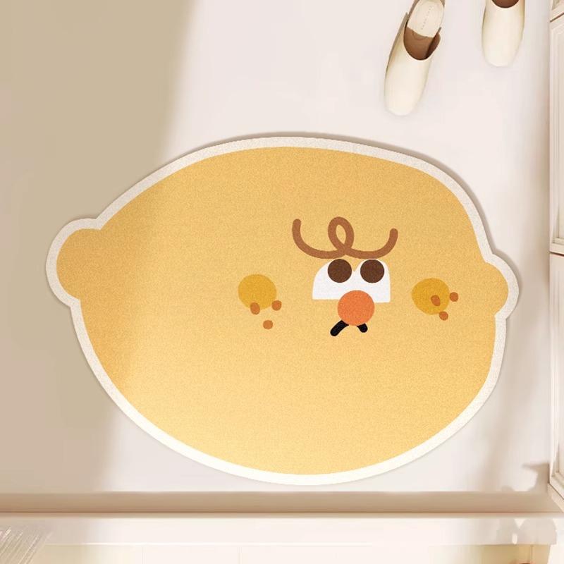 Bathroom Floor Mats for Household Toilets and Toilets Anti Slip Quick Drying Foot Mats for Bathroom Doors Dirt Resistant Carpets