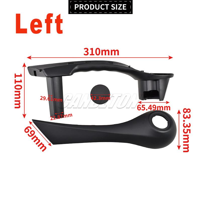 Für Renault Megane MK2 2002-2009 Neu 1 Paar Vordere Innentürgriff Schwarz L+R ABS 7701475315 7701475316 Autozubehör
