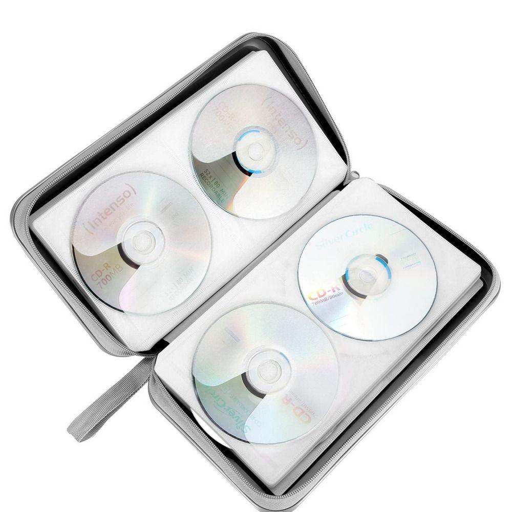 Hard Plastic DVD Case 80 Capacity CD Case Wallet Media Storage Box CD Case Holder  CD/DVD Album