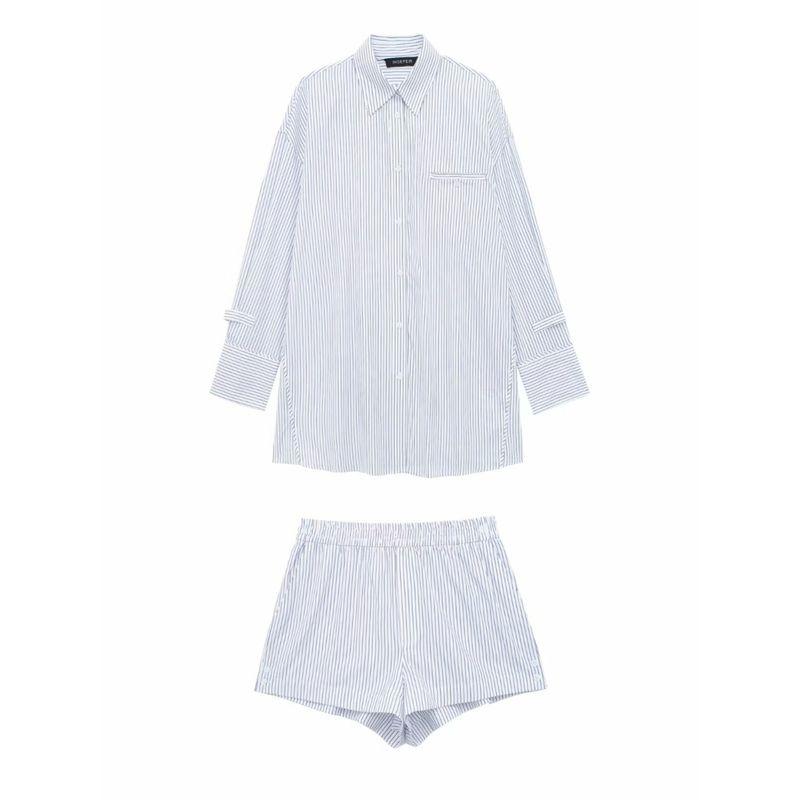 Women's Kaslead Fashion Style Striped Long-Sleeved Top