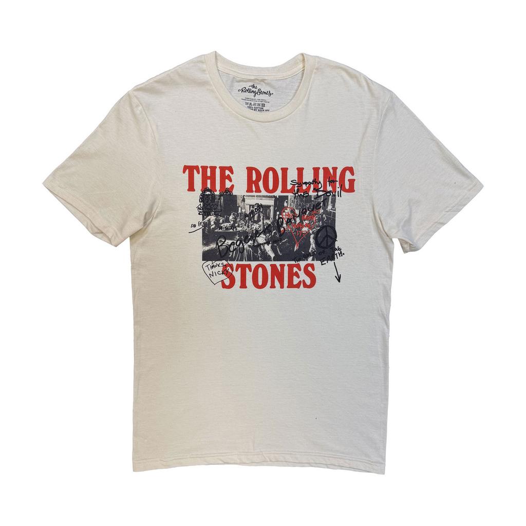 The Rolling Stones Unisex Adult Beggars Banquet Graffiti T-Shirt