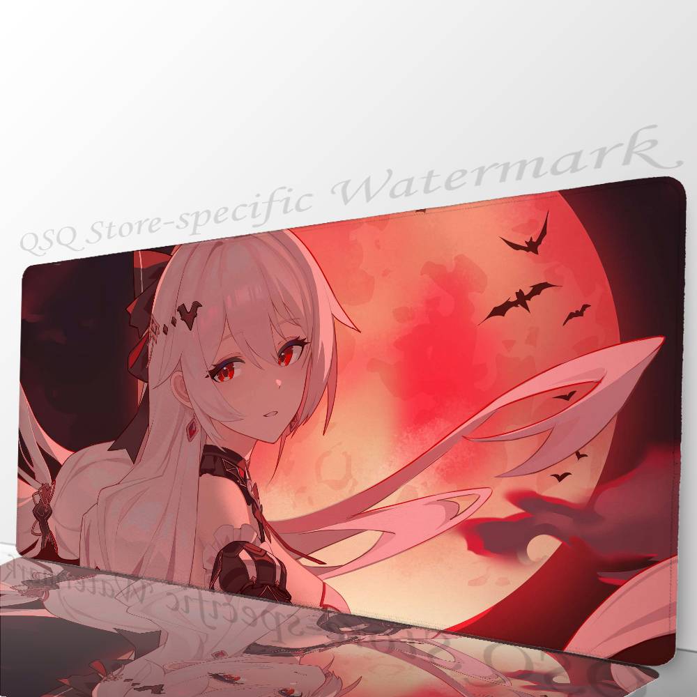 Theresa Apocalypse H-Honkai Impact 3 ANIME Mousepad Non-slip Suitable For Office Computers Laptops E-sports Game Desk Mats XXL
