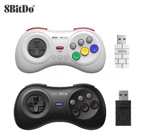 8BitDo M30 2.4G Mini Wireless Controller for SEGA Genesis Mini/SEGA Mega Drive Mini and Nintend Switch Gamepad чёрный