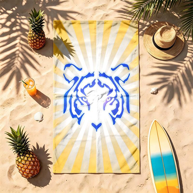 Tigres UANL (19) Theme Beach Towel Sand Resistant Soft And Comfortable Suitable For The Pool Camping Yoga And Diving A Travel