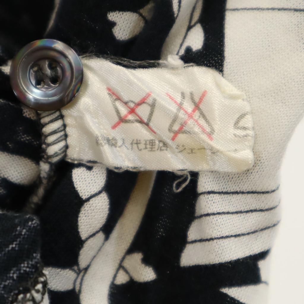 Celine 90s Made In Italy Old JCC Marine Pattern Short Sleeve Cotton Shirt Women Used