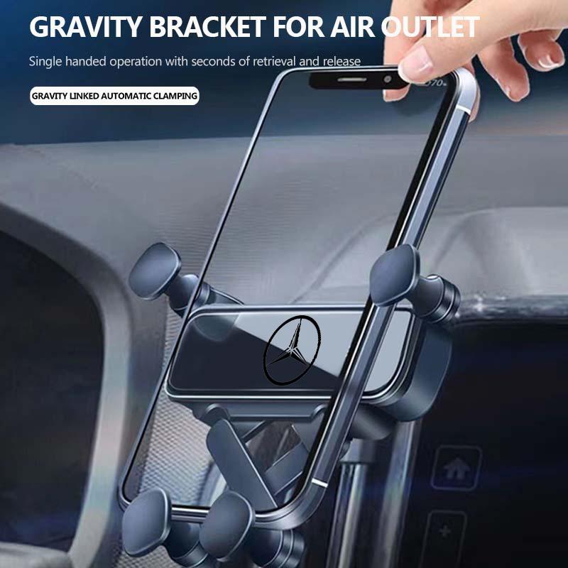 For Benz Gravity Car Cell Phone Holder Air Vent Mount GPS Phone Support Accessories AMG Exclusive W204 W222 W205 W203 W213 W124 PQ5