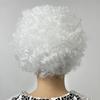 Socpuro Peruka Afro Bomber, Tęczowe Włosy Afro, Cosplay, Kostium na Halloween, Katzland, Dzieci, Dorośli, Artykuły Różne, Impreza, Unisex (Biały)
