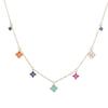 Collana Bohémien Quadrifoglio Zircone in Argento Sterling S925