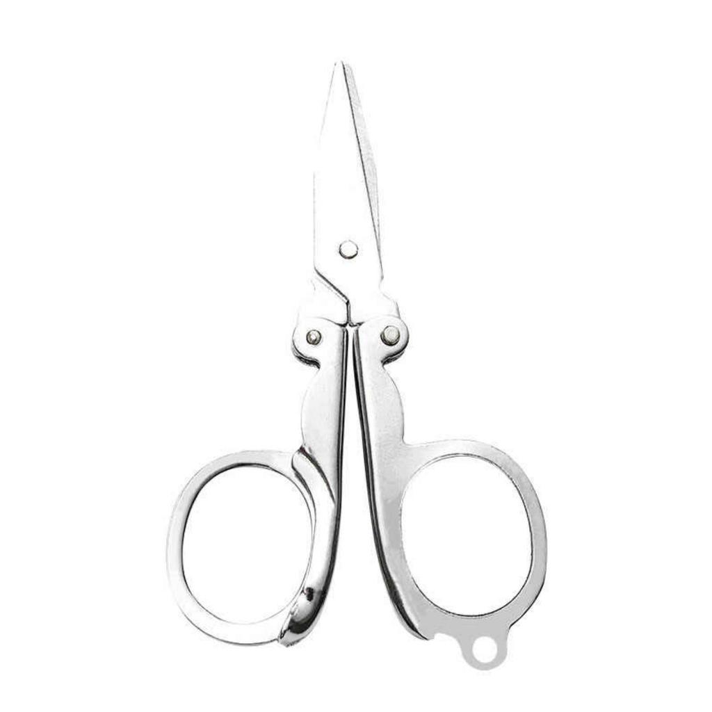 Mini Pocket Folding Stainless Steel Travel Scissors for Outdoors and Fishing