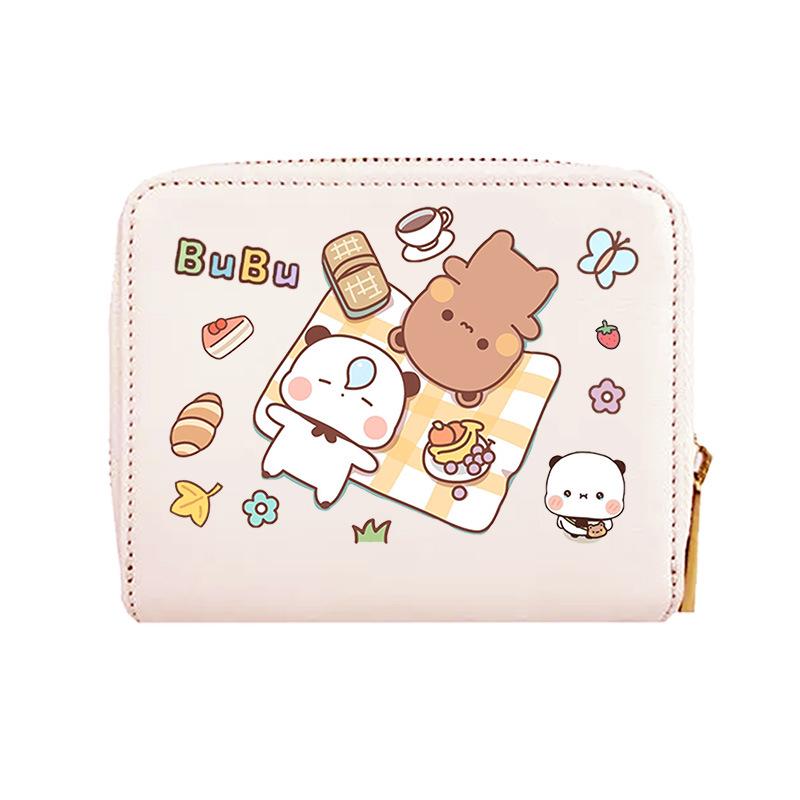 Cartoon Card Holder & Wallet: Cute Gift for Women & Students, Portable Storage Bag with Hanging Ornament