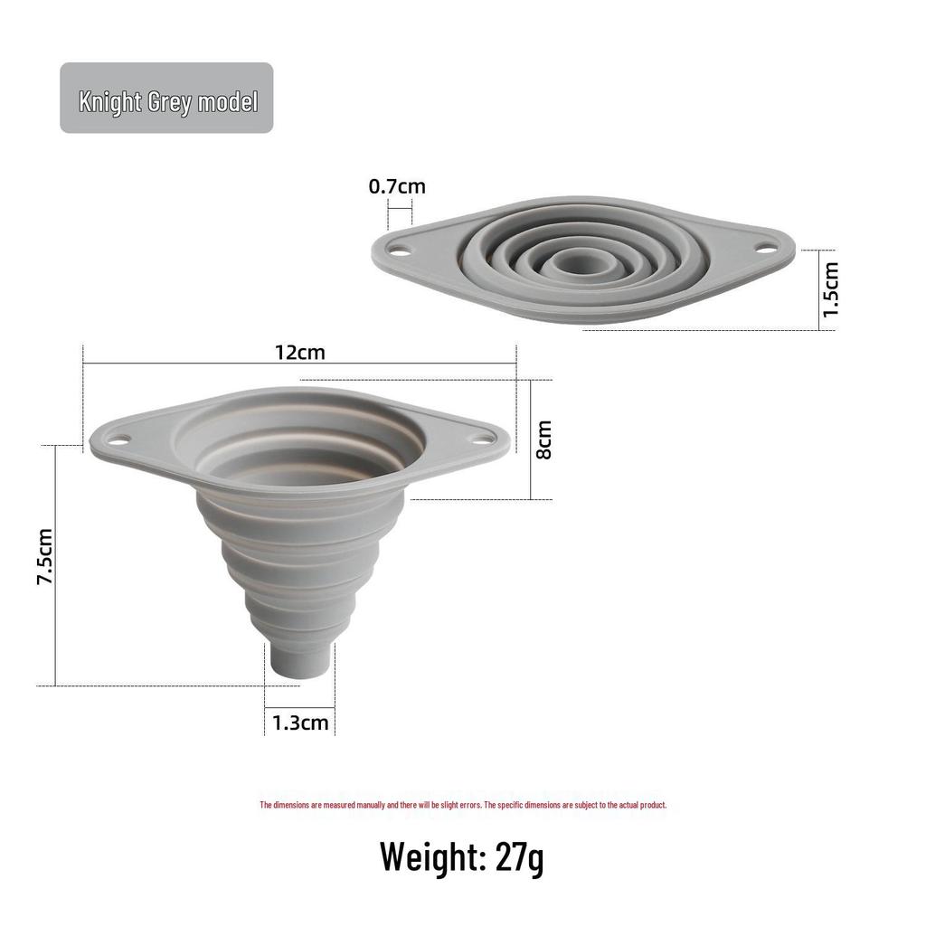 Food Grade Mini Folding Silicone Funnel for Kitchen