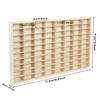 80 Grids for Hot Wheels Diecast Car Matchbox 1/64 Wood Display Shelf Toy Storage