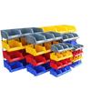 Large Wall-Mounted Plastic Screw Organizer with Compartments