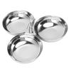 304 Stainless Steel Snack Plate Durable Easy To Clean 3 In 1 Safe Fruit Plate for Nut Candy Type 1