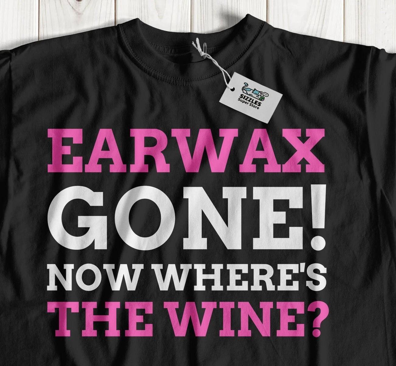 Unisex Funny Impacted Earwax T-Shirt Microsuction, Ear Irrigation Gifts XL