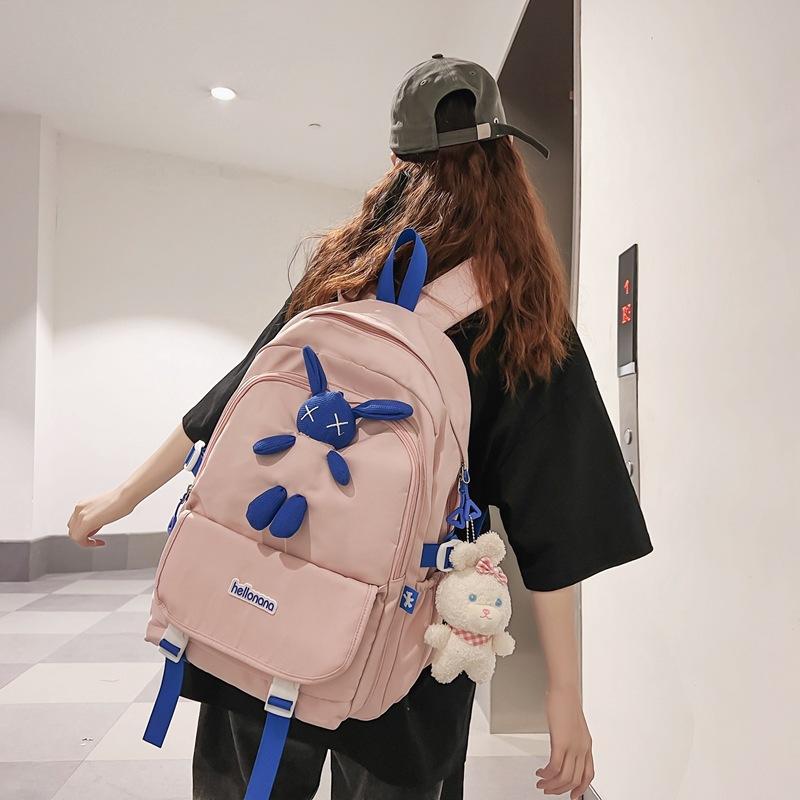 New Backpack Schoolbag for Men and Women Campus Style Junior High School Students Fashionable Simple College Style Backpack
