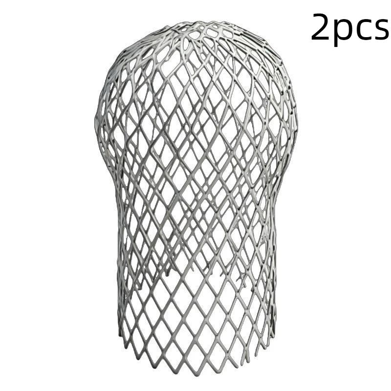 Reusable Gutter Leaf Filter 1/2/4Pcs Stainless Steel Mesh Guard Rustproof Debris Mud Trap for Outdoor Roof Drain Pipe