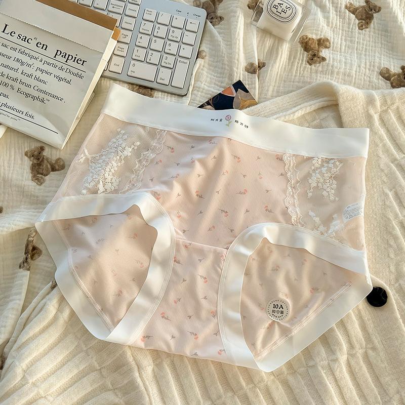 

Большие размеры женские трусики Ice Silk Non Trace удобные дышащие 10A антибактериальные хлопковые с удлиненным шаговым швом XXXL розовый