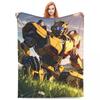 Cartoon Transformers Autobots Throw Blanket Flannel Bedspread For Couch Chair Sofa Bed Novelty Sofa Bed Cover