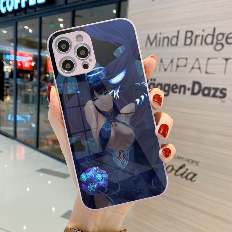 Husă de Telefon Drăguță Străină Yang Guifei Pentru IPhone 14 13 12 11 Pro Max X XR XS 8 7 Plus Husă Colorată din Sticlă Lichidă