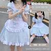 Sex Underwear Two-dimensional Blue Japanese Cute Girl Pure Desire Lolita Maid Pleated Dress Maid