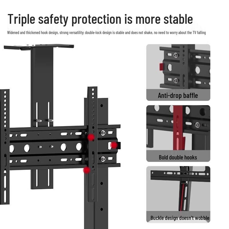 Danle Universal Mobile TV Stand with Wheels
