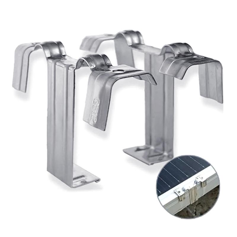 Auto Fixing Photovoltaic Panel Drainage Clip Stainless Steel for Efficient Water Removal and Debris Clearance Compacts