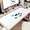 Large Cute Black Cat Mouse Pad E-sport Computer Keyboard Pad Mouse Mat Natural Rubber Anti-Slip Office Desk Pad Gift for Friend