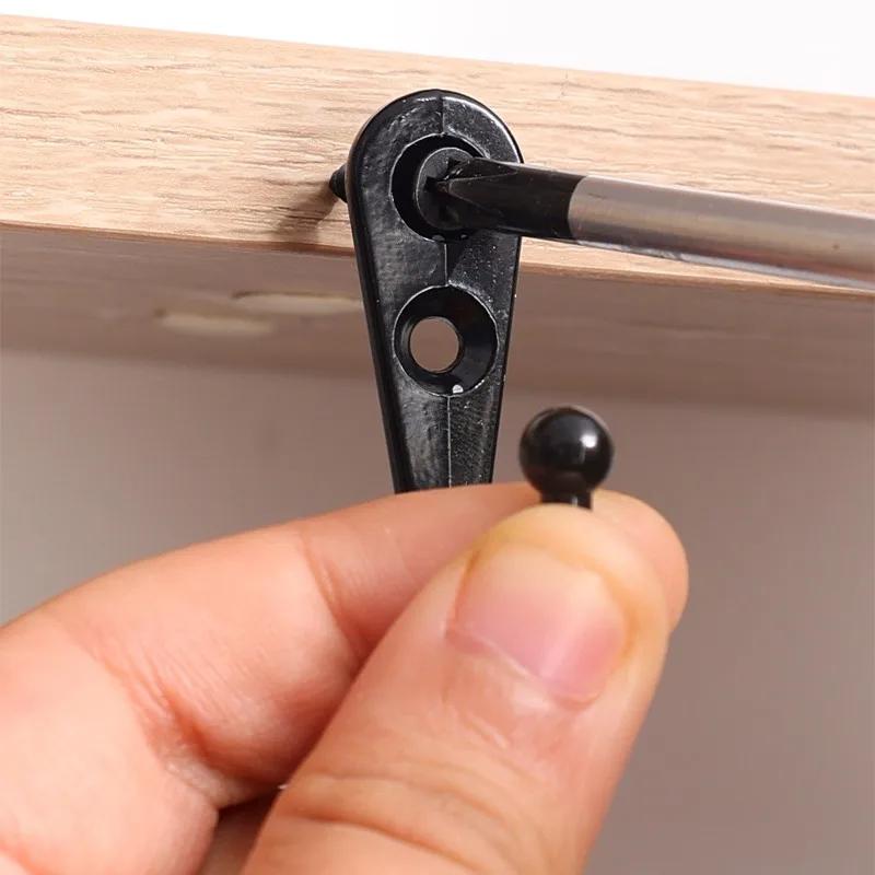 1/40ks Víceúčelové háčky se šrouby Slitina zinku Nástěnné Držák na klíče Oblečení Klobouk Hrnek Ručník Kuchyň Koupelna Úložný prostor