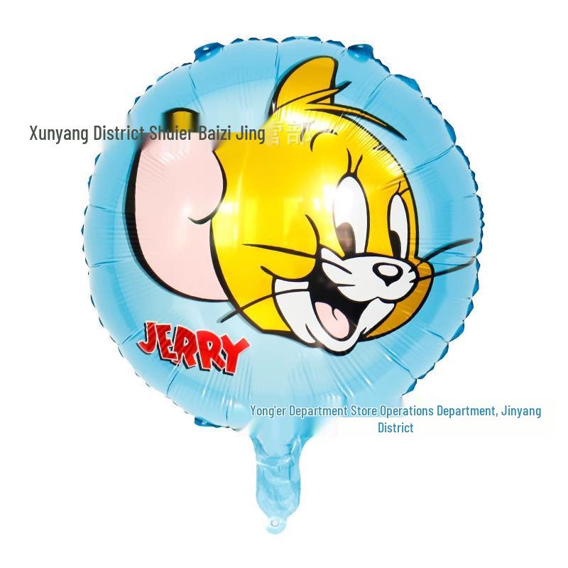 Tom & Jerry Clown Monster Aluminum Foil Balloon for Kids' Birthday Party Decoration