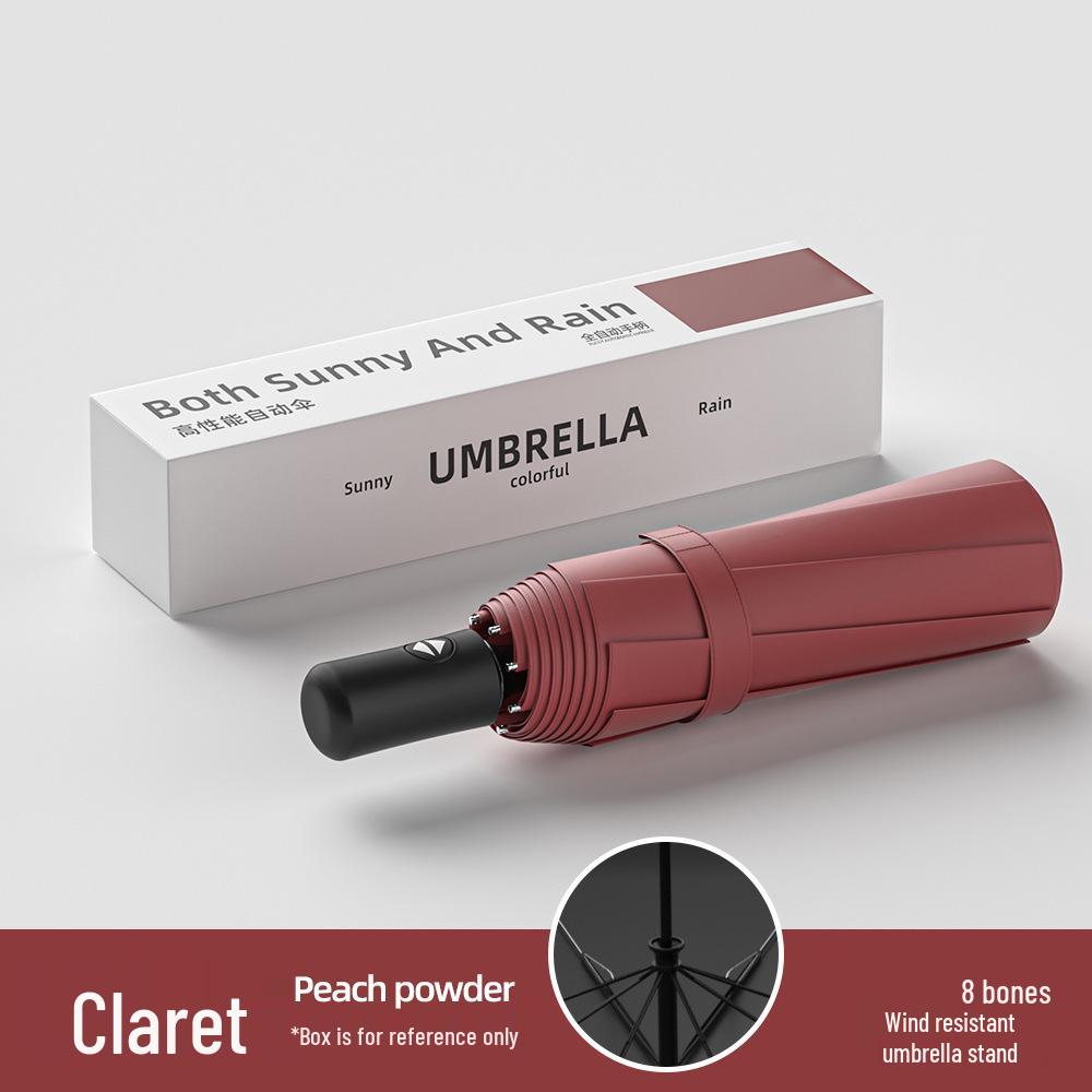 Fully Automatic Dual-Use Sun and Rain Folding Umbrella with Anti-Ultraviolet Sun Protection