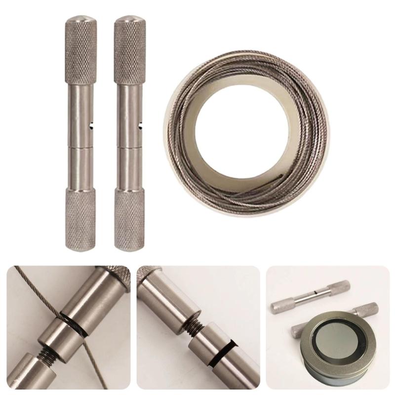 Steel Wire Rope with Dehorning Handles Portable Wire Rope Dehorn Tool Simple Operate for Efficient Animal Horn Removal