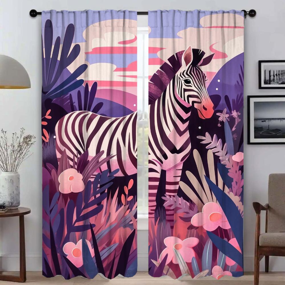 

Блэкаут кухонные шторы для гостиной штора для комнаты 2 панели роскошный бренд животные перегородки шторы для дома W50xH70cmx2pcs-CL