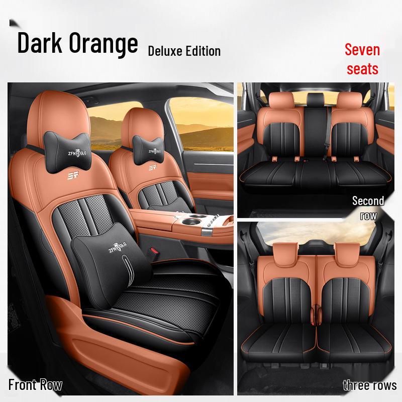 Leather Car Seat Cushion for 2026 Jietu Shanhai L7 PLUS Seven-Seater