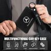Leather Men's Key Card Bag High-quality Multi-function Key Box for Mercedes Benz C180 C200 C260 C300 W108 W124 W126 W140 W168 WE5
