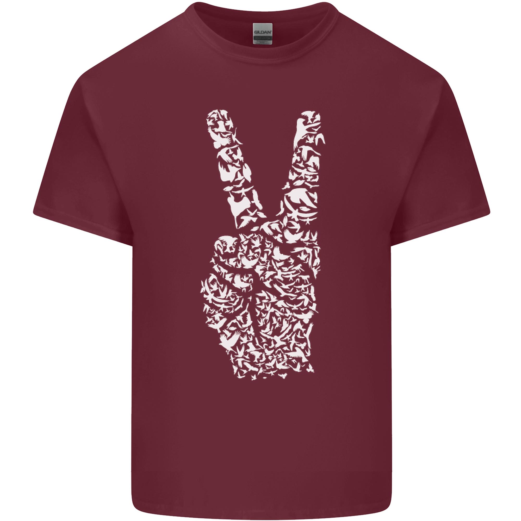 Peace Word Art Hippy EnvironUnisext Unisexs Light Cotton TShirt S
