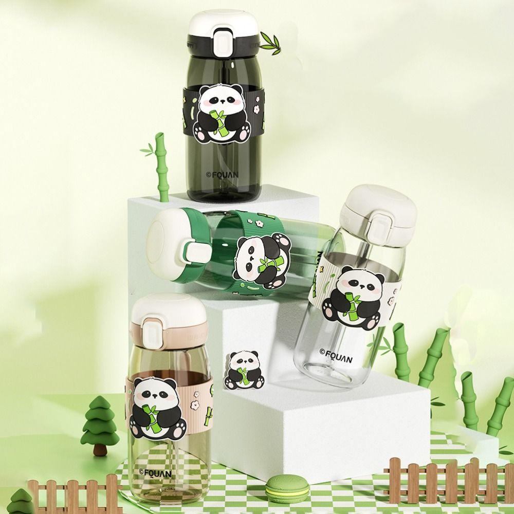 

Heat Insulation Panda Water Cup Panda Cup Cover Straight Drink Cup Coffee Tea Juice зелений