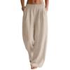 2025 Damen Herbst Neu Einfarbig Locker Baumwolle und Leinen Freizeit Hosen Zuhause Harems Hosen