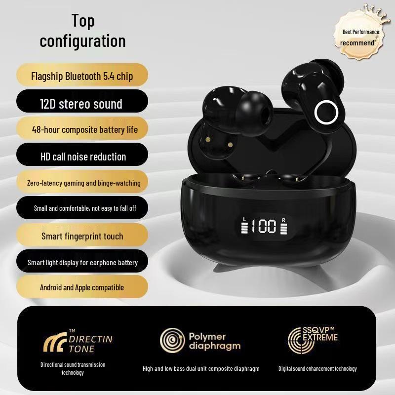 PDDdy Wireless Noise Cancelling Bluetooth Earphones - Mini, Stylish, Long Battery, Sports-Ready