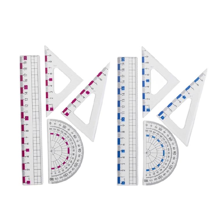 

Multifunctional Math Geometry Tool Student Geometry Math Drafting Tools Includes Straight Ruler Protractor Set Square 1