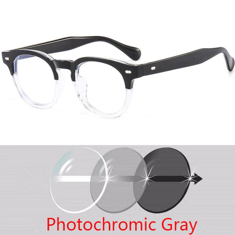 Vintage Kleine Runde Brille Herren Damen Nieten Brille Kurzsichtigkeit Korrektionsbrille -1.0 -1.5 -2.0 -2.5 -3.0 -3.5 -4.0 -6.0