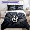 Juventus FC Pattern Printed 3PCS Bedding Set Soft Skin-Friendly Washable Duvet Cover & Pillowcases Set All Season Bedroom