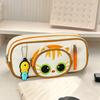 Cute Pencil Case Cartoon Cat Pencil Pouch Large Capacity Stationery Organizer for Middle School And Elementary School