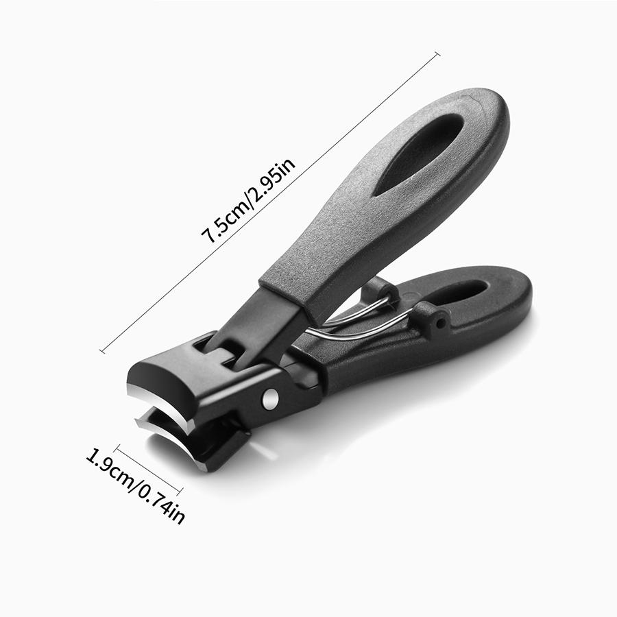 Ouriner Portable Ultra Sharp Nail Clippers Stainless Steel Wide Jaw Opening Anti Splash Toe Fingernail Trimmers For Woman Man