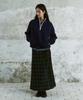 FRITUR Tartan Check Maxi Skirt Green_F254Sk01