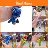 Dinosaur Plush Keychain With Metal Chain And Silver Keyring For Car And Bag Decor