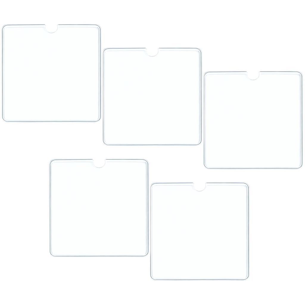 Acrylic Keychain 75mm X Set of Scratch and Stain Protection Covers, 75mm, 5,