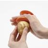 Kai Corporation KAI Burdock Peeler Scrub Just Scrub Peeler with Potato Sprout KAI KITCHEN Orange Made in Japan DH8179