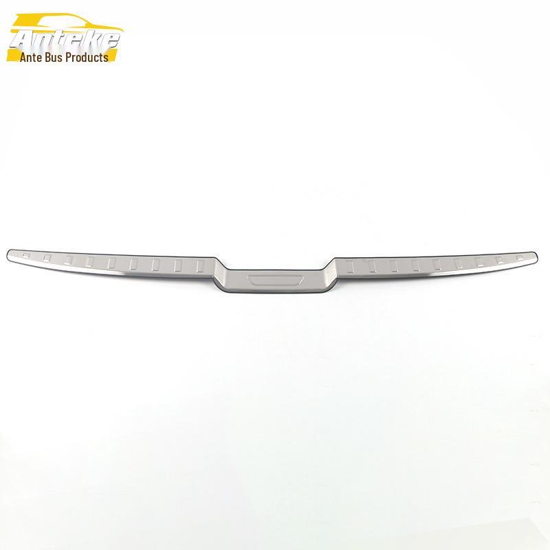 2021 Tucson L Bakre Stötfångarskydd: Rostfritt stål bagageskydd med dekorativ blank list